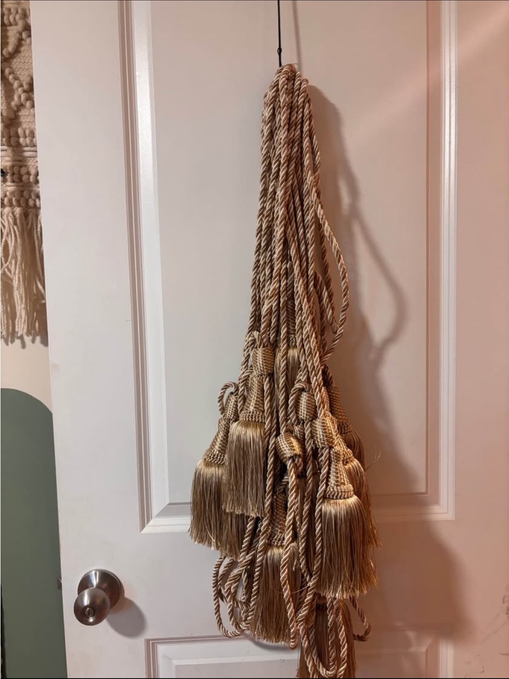 Decorative Curtain Tassel Tiebacks in Beige Lot